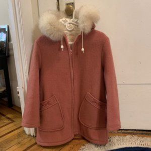 Hudson's Bay Company Wool Coat Pink, Size small